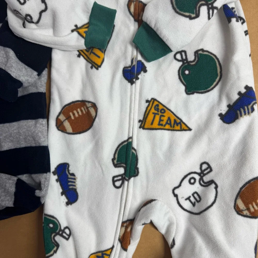 Carters Pajamas Toddler Footed Fleece Sleepers 2 Count